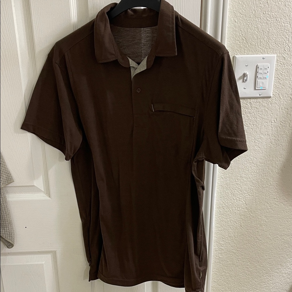 Golite Brown Polo Shirt Medium